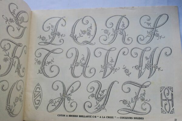 MONOGRAMMES - ALBUM CONTENANT DES MODELES D'ALPHABETS CLASSIQUES & MODERNES... – Image 4