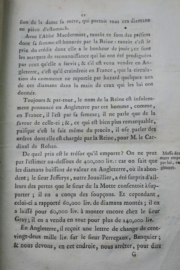 Mémoire pour de Rohan, cardinal 1786 affaire du Collier de la Reine – Image 11