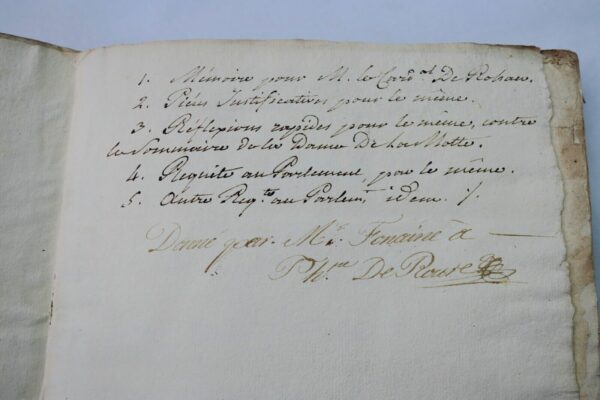 Mémoire pour de Rohan, cardinal 1786 affaire du Collier de la Reine – Image 4