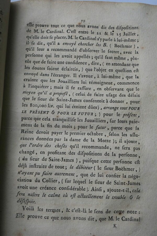 Mémoire pour de Rohan, cardinal 1786 affaire du Collier de la Reine – Image 10