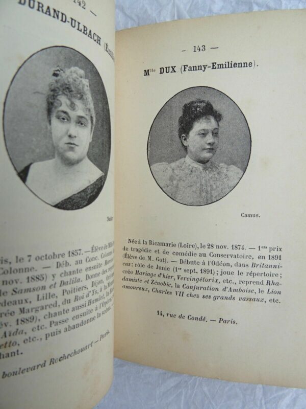 NOS ARTISTES. Portraits et biographies suivis d'une notice... 1895 – Image 4