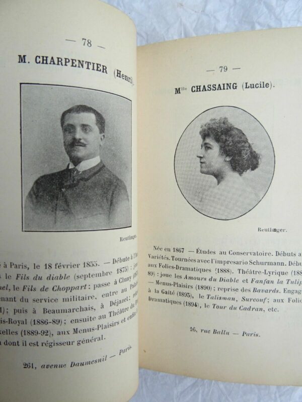 NOS ARTISTES. Portraits et biographies suivis d'une notice... 1895 – Image 6