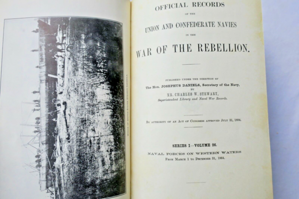 Navy Stewart Official Records of the Union and Confederate Navies 1914 – Image 9