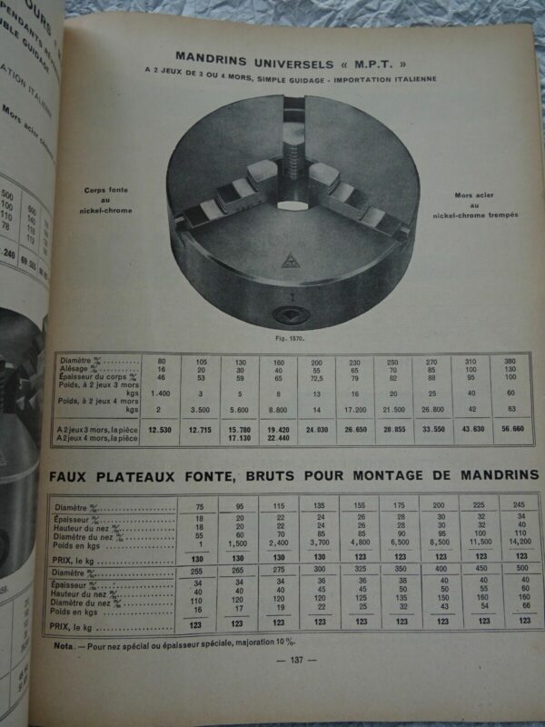 Outil DAFOR 1952 catalogue – Image 3