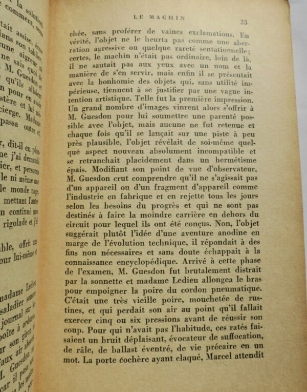 PERRET (Jacques) Le machin Gallimard, Paris, 1955, S.P. + dédicace – Image 8