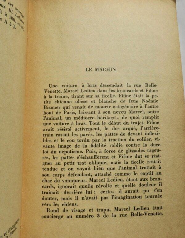 PERRET (Jacques) Le machin Gallimard, Paris, 1955, S.P. + dédicace – Image 9