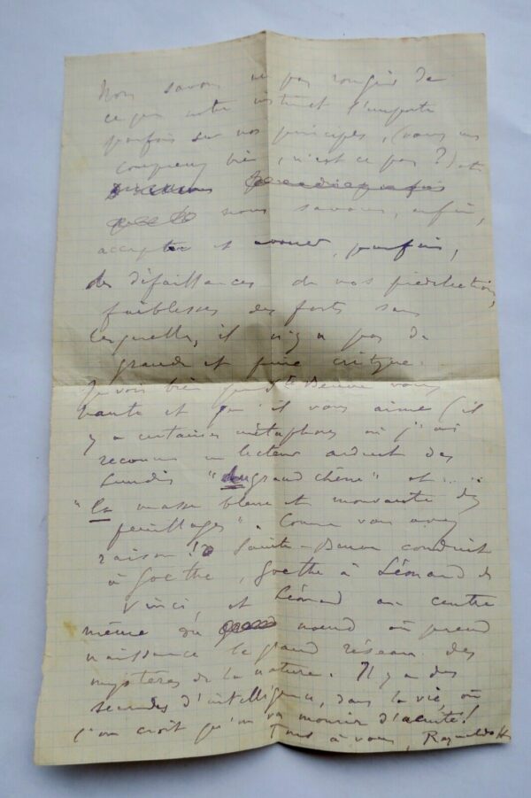 PROUST Renaldo Hahn lettre autographe manuscrite & signée – Image 3