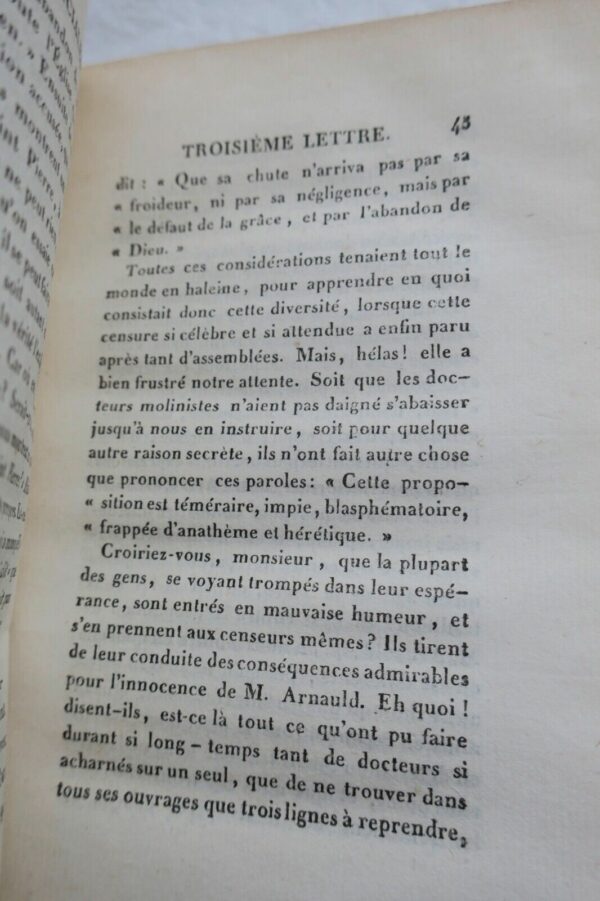 Pascal B. Les provinciales, ou lettres de Louis de Montalte 1820 – Image 7