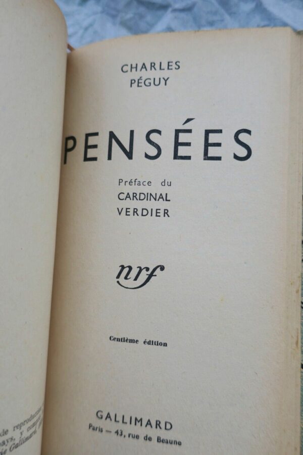 Péguy  PRIERES/PENSEES Gallimard, reliure herpétologique – Image 8