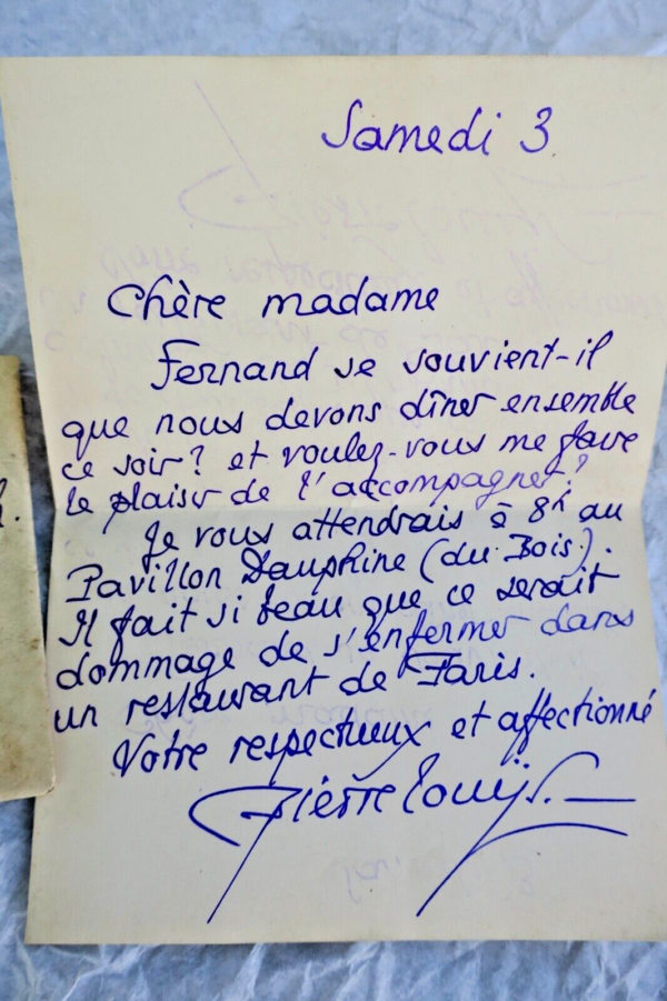 Pierre Louÿs lettre autographe signée – Image 3