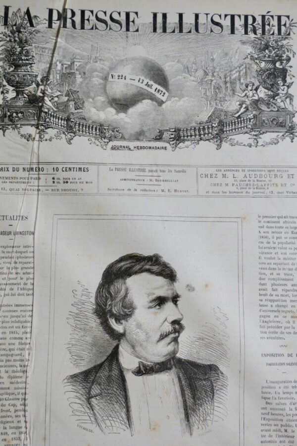  Presse illustrée : journal hebdomadaire du 13 juillet 1872 au 4 avril 1874 – Image 3