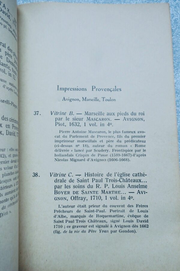 Provence  L'art provençal dans le livre le dessin la gravure XVII° -XVIIIe – Image 5