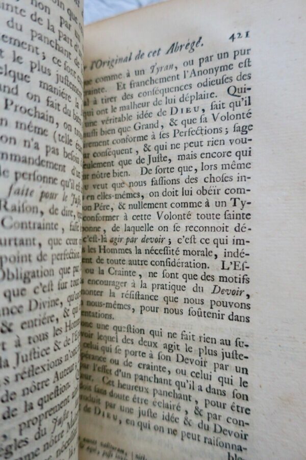 Pufendorf devoirs de l'homme et du citoien tels qu'ils 1735 – Image 4