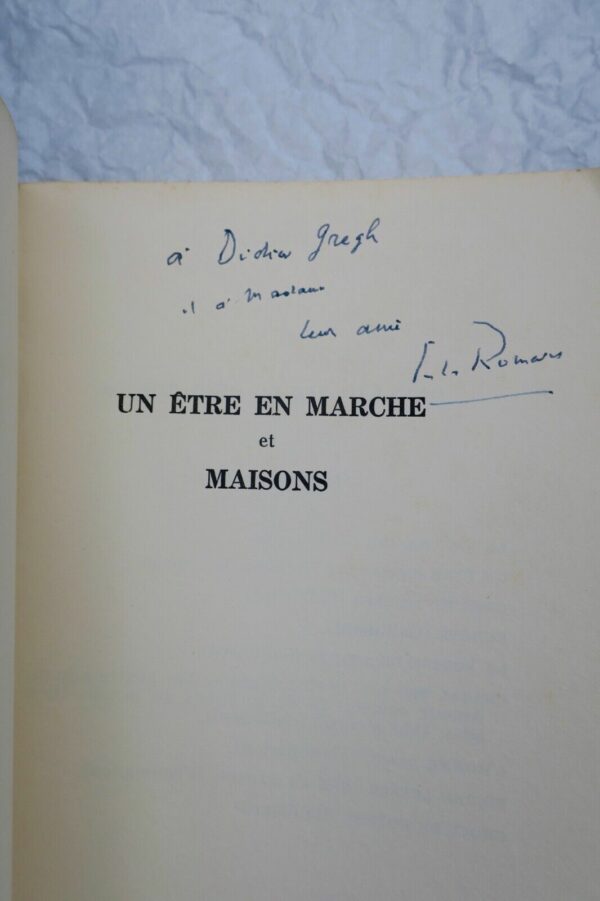 ROMAINS Jules Un être en marche. Maisons; poésie + dédicace – Image 7