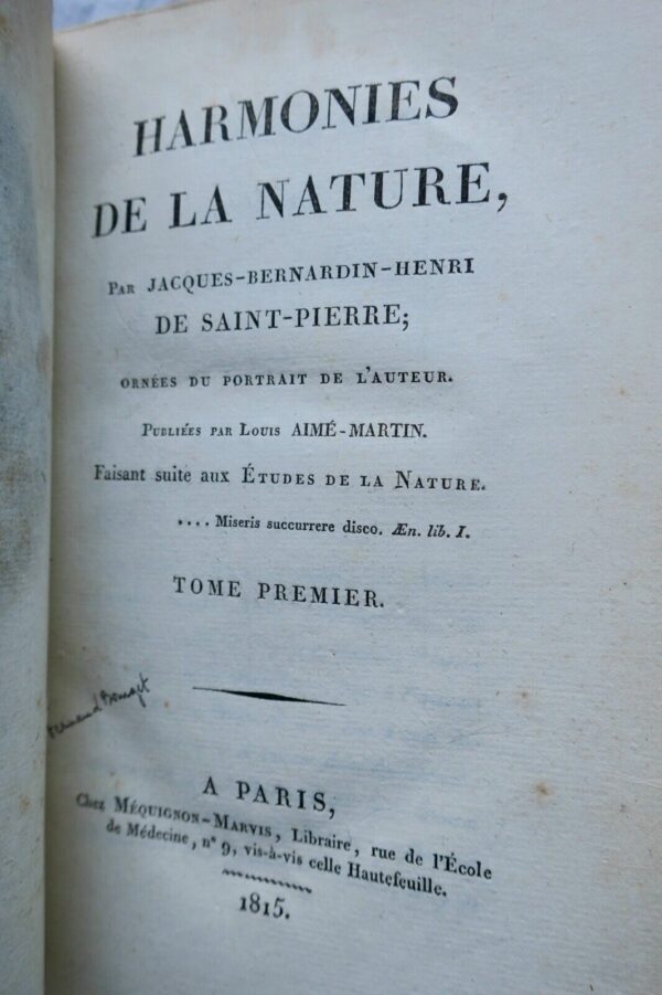 SAINT-PIERRE  HARMONIES DE LA NATURE 1815 – Image 4