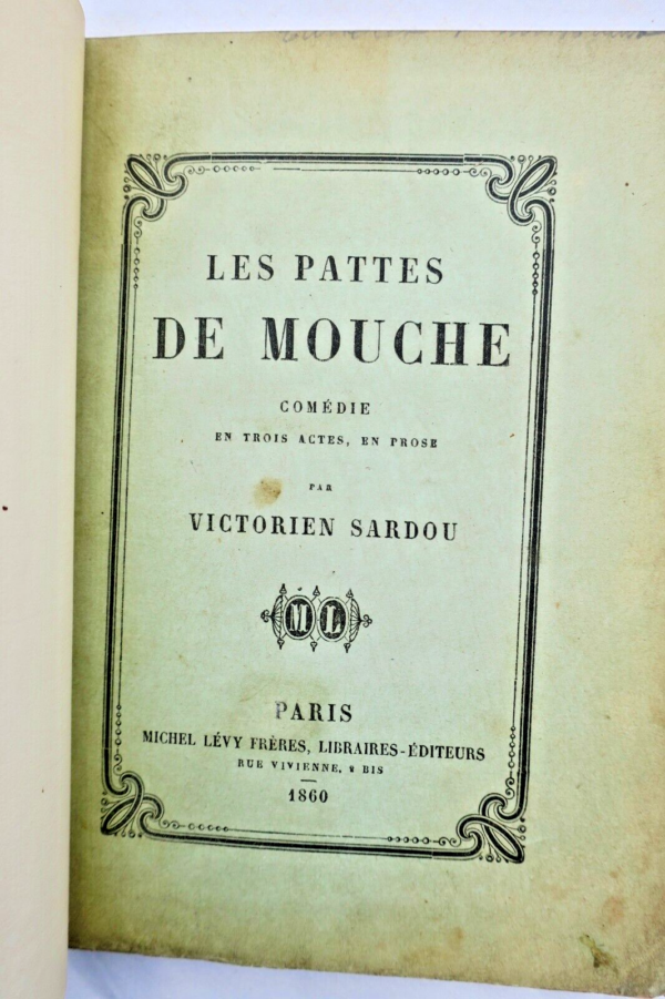 SARDOU Victorien Les pattes de mouche 1860 EO – Image 3