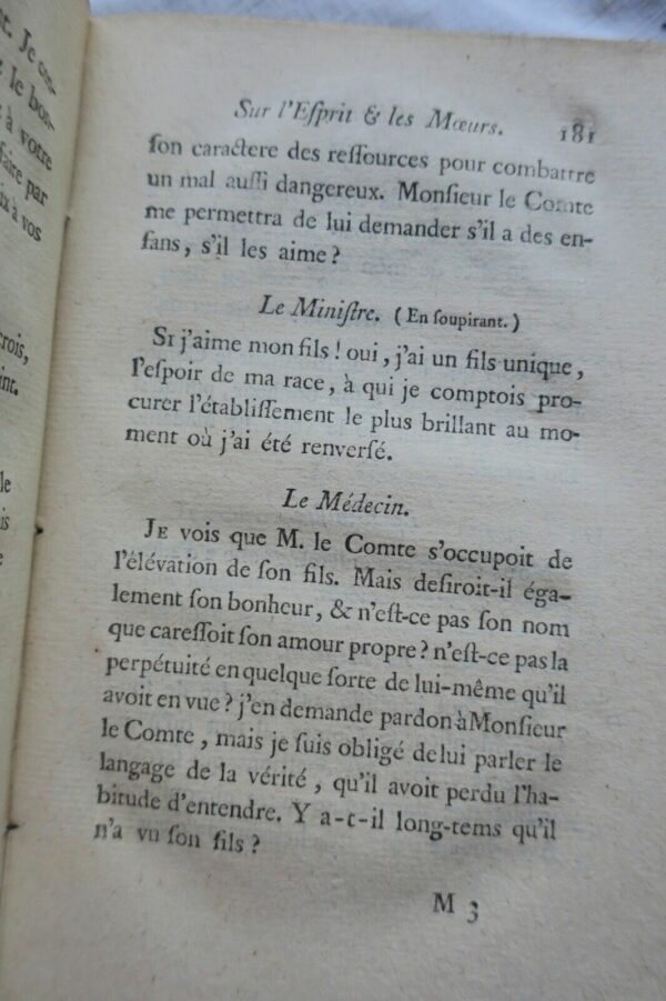 SENAC DE MEILHAN  Considérations sur l'esprit et les moeurs. A Londres 1787 – Image 3