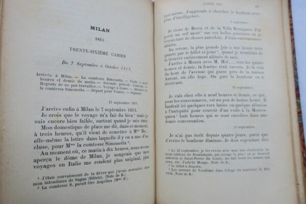 STENDHAL. Oeuvre posthume. - Journal de Stendhal 1888 – Image 10