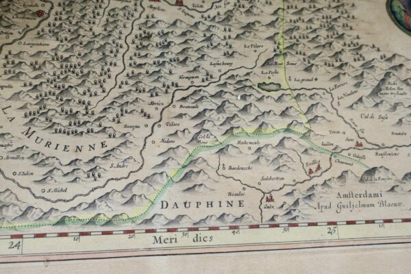 Savoie carte Sabaudia Ducatus. Savoye Blaeuw ca. 1630 – Image 5