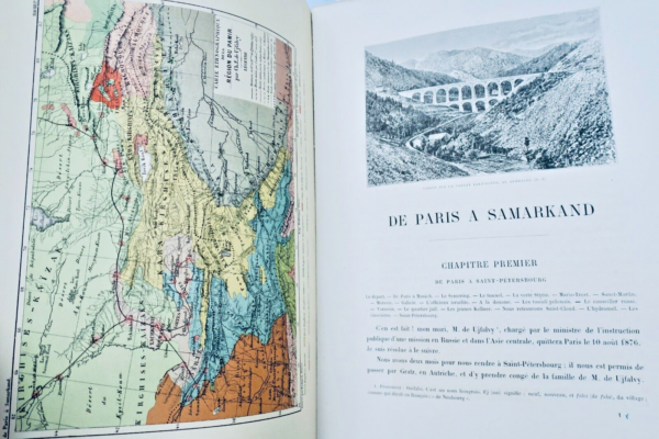 Sibérie Ujfalvy-Bourdon  De Paris à Samarkand. Le Ferghanah, le Kouldja 1880