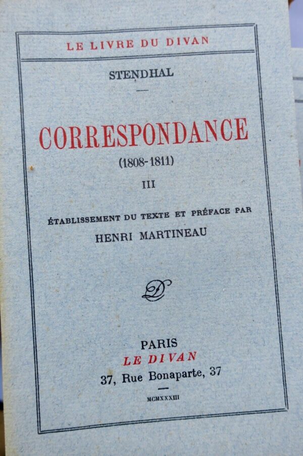 Stendhal LE DIVAN Martineau 66 volumes – Image 3