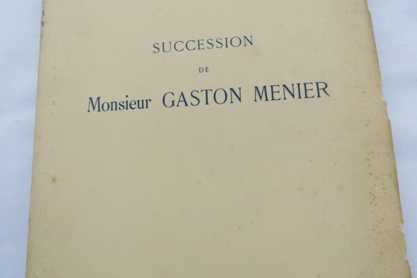 Succession de Monsieur Gaston Menier Galerie Jean Charpentier 1936 – Image 3