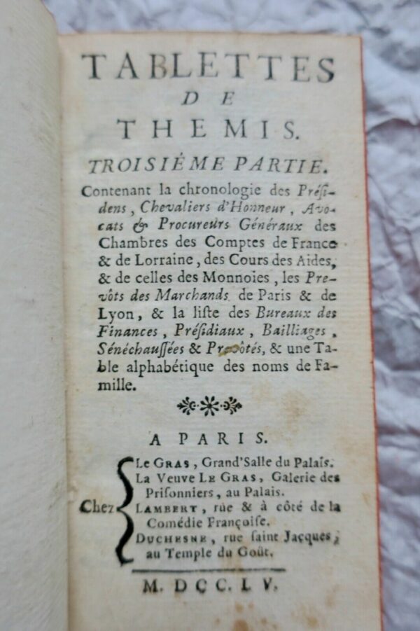 TABLETTES DE THEMIS mini 1755 – Image 10