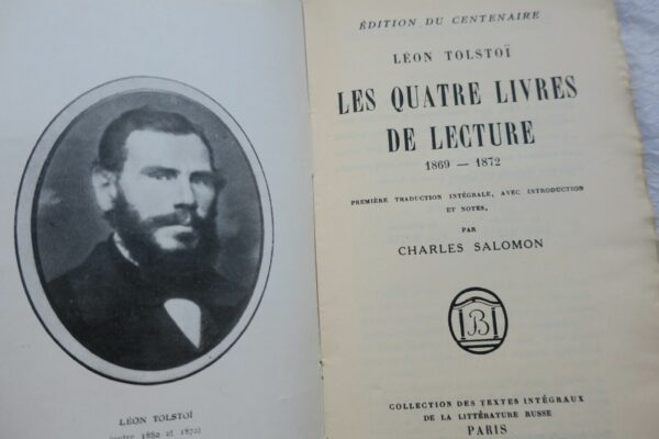 TOLSTOI, Leon. LES QUATRE LIVRES DE LECTURE 1869-1872 – Image 9