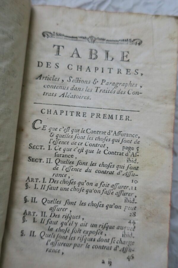 TRAITES DES CONTRATS ALEATOIRES 1775 – Image 8