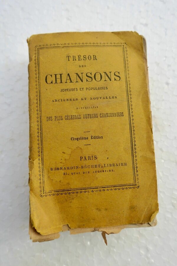 TRESOR DES CHANSONS JOYEUSES ET POPULAIRES