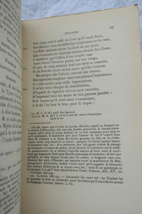 TRISTAN La Mariane Tragédie Edition critique publiée par Jacques Madeleine 1917 – Image 5