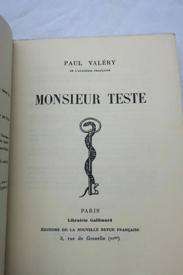 VALERY (Paul): Monsieur Teste ex. sur Alfa – Image 7