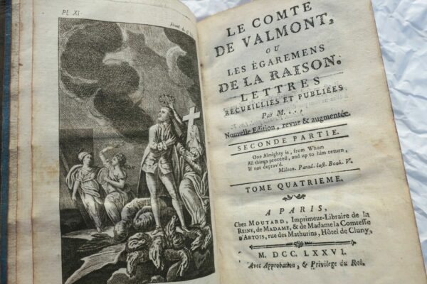 VALMONT comte de Le comte de Valmont, ou les égaremens 1776 – Image 6