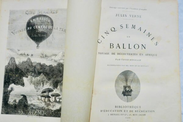 VERNE, Jules Cinq semaines en ballon, J. Hetzel – Image 4