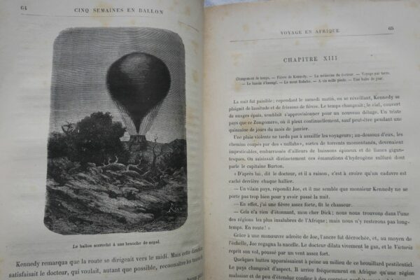 VERNE, Jules Cinq semaines en ballon, J. Hetzel – Image 7