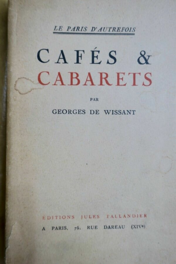 cafés et cabarets 1928 – Image 3