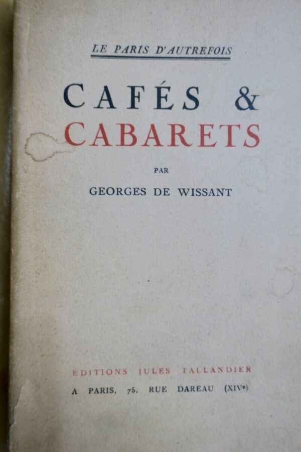 cafés et cabarets 1928 – Image 3