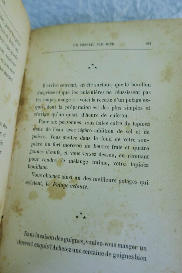 conseil par jour. Guide pratique de la vie usuelle 1879 – Image 3