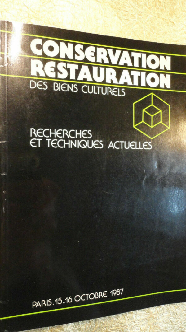 conservation  restauration des biens culturels  1987