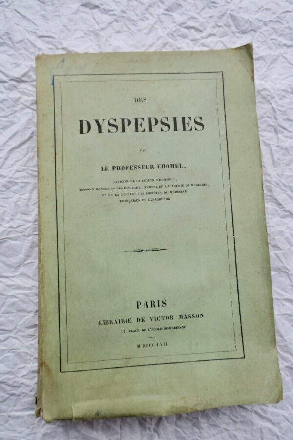 dyspepsies 1857 EO