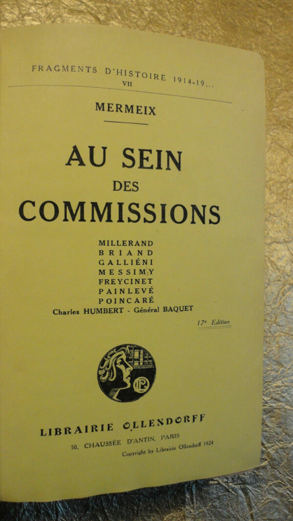 guerre MERMEIX Au sein des commissions - Millerand, Briand, Galliéni, – Image 3