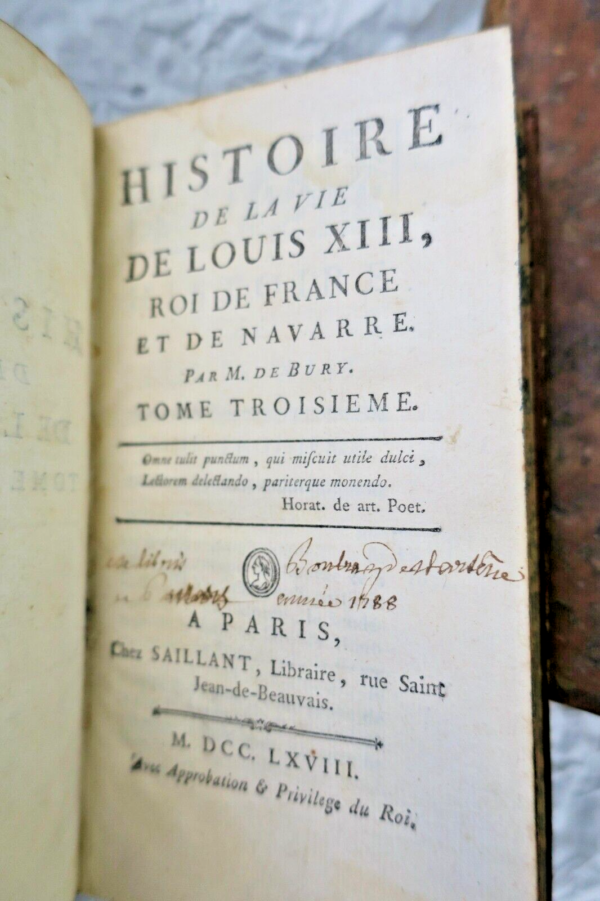 histoire de la vie de Louis XIII, roi de France et de Navarre 1768 – Image 5