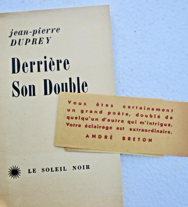 surréalisme DUPREY (Jean-Pierre). Derrière son double – Image 3