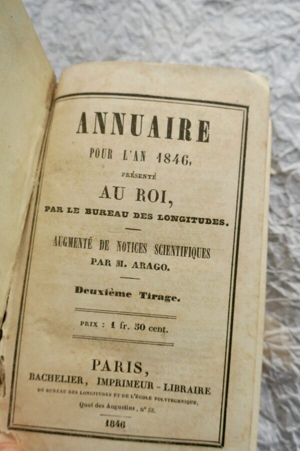 Annuaire des Longitudes pour l'An 1846 – Image 3