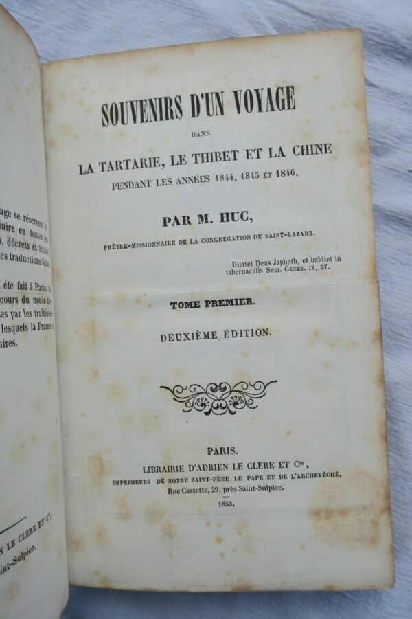 Asie HUC Souvenirs d'un voyage dans la Tartarie, le Thibet et la Chine 1853 – Image 5