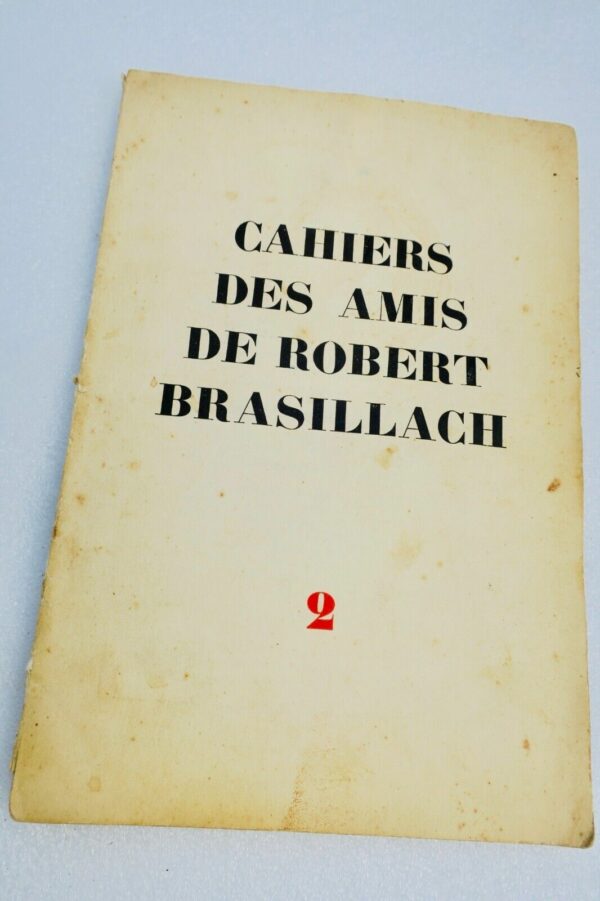 BRASILLACH  Cahiers des Amis de Robert Brasillach n° 2  1951 – Image 3