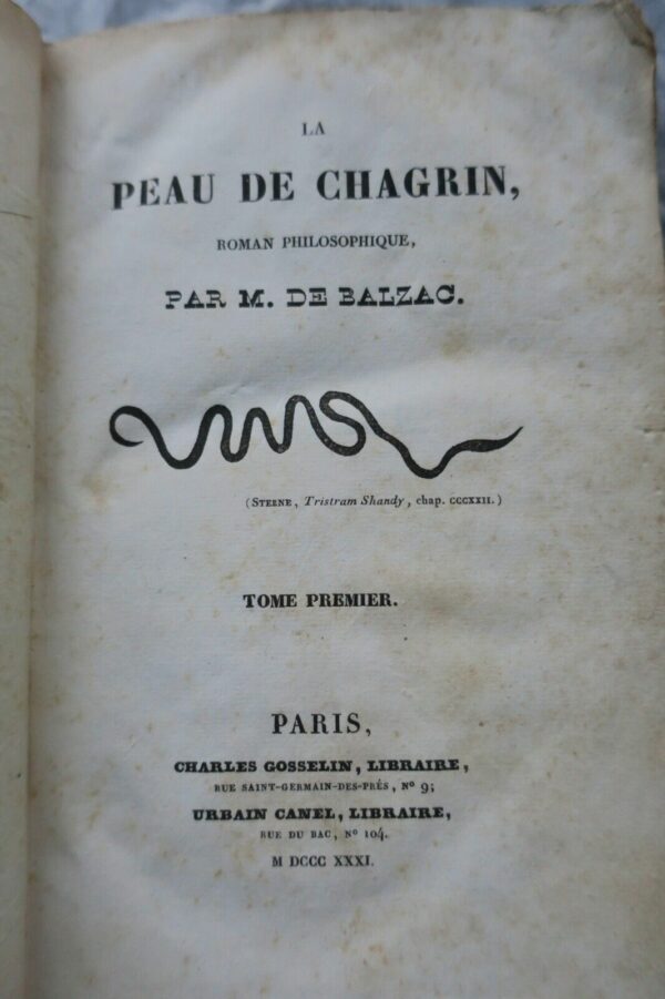 Balzac Peau de chagrin 1831 EO – Image 5