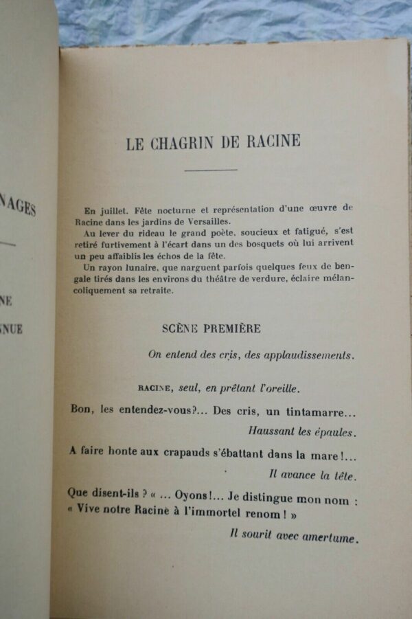 CASSABOIS (Marie) La muse au théâtre. Le chagrin de racine - La petite reine - – Image 7