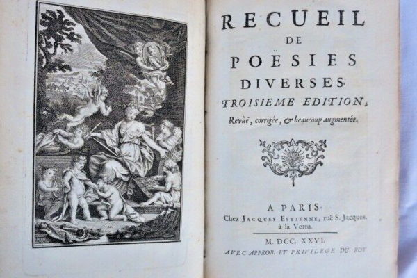 CERCEAU. Recueil de poësies diverses 1726 – Image 6