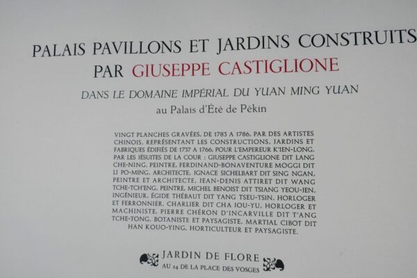 CHINE PEKIN PALAIS PAVILLONS ET JARDINS CONSTRUITS  CASTIGLIONE – Image 4